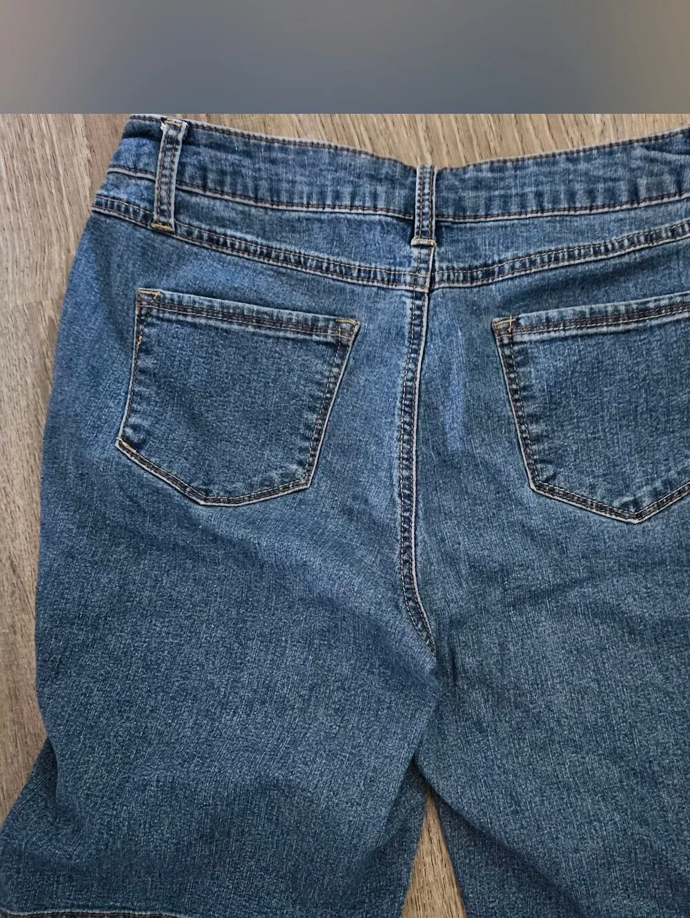Ag Denim Medium Wash Bermuda Shorts Jorts Size 12 Retro Y2K Indie Sleaze